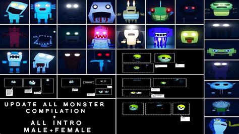 female update  intro monster bio jumpscare compilation