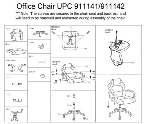 replacement parts  office chair model  backyard expressions