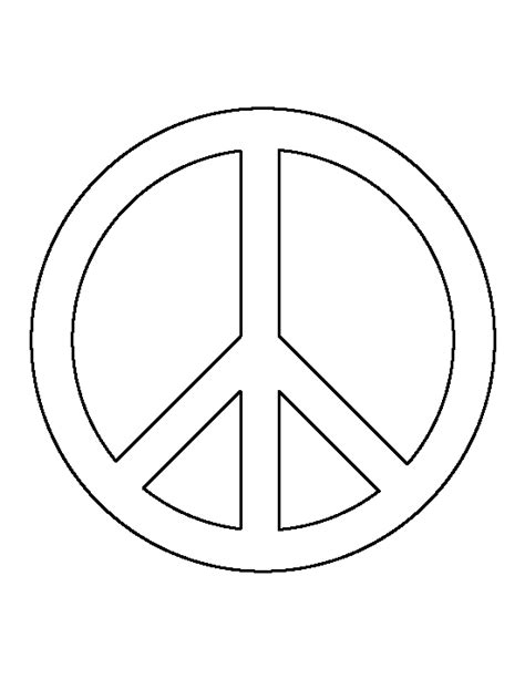 printable peace sign template