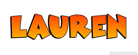 Lauren Logo Herramienta De Diseño De Nombres Gratis De Flaming Text