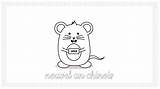 Chinois Rat Nouvel Coloriage Manzabull Symbolise Samedi sketch template