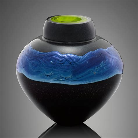 Black Nebula By Randi Solin Art Glass Vessel Artful Home