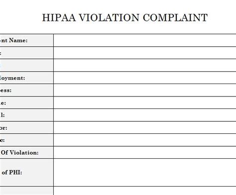 printable hipaa violation letter  collection agency template prntbl