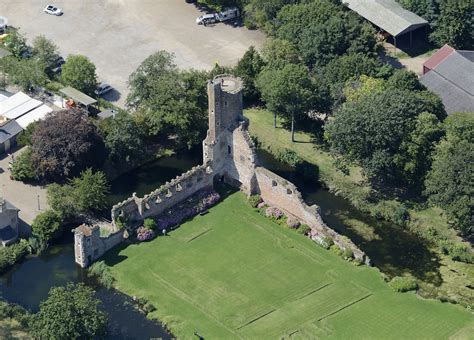 caister castle  norfolk aerial english castles castle british castles