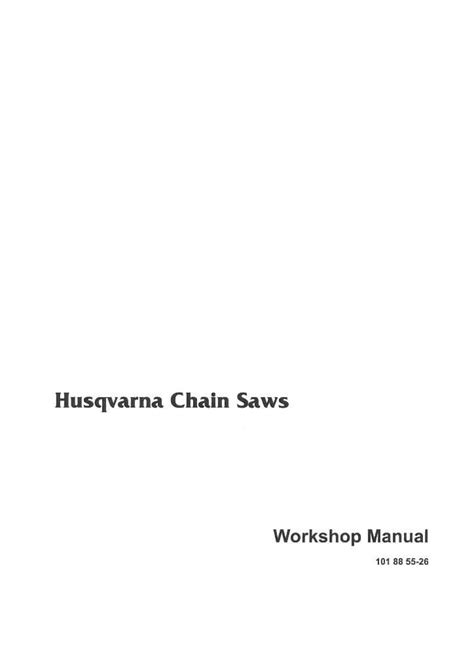 Husqvarna Chain Saw 36 40 41 42 45 51 55 61 Chainsaw Workshop Manual