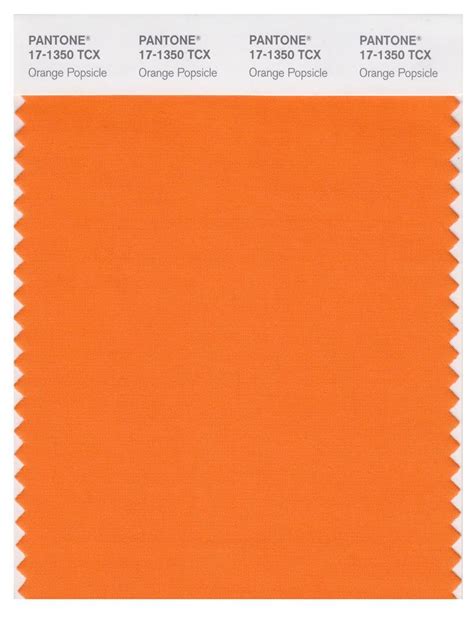 pantone smart   tcx color swatch card orange popsicle magazine cafe store nyc usa