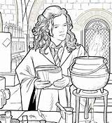 Potter Coloring Wizardry Hermione Cauldron Editions Mugglenet sketch template