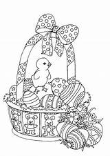 Easter Coloring Pages Basket Adults Adult Printable Kids Colouring Sheets Color Vintage Printables Print Spring Chick Simple христос Bestcoloringpagesforkids Book sketch template