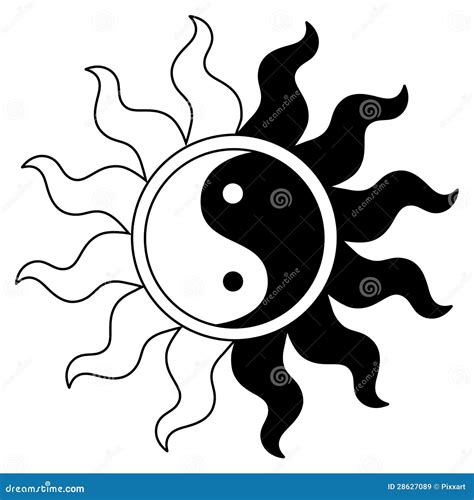 ying  symbol  der sonne lizenzfreie stockbilder bild