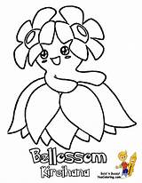 Pokemon Coloring Pages Bellossom Print Yescoloring Kids Celebi Boys Sheets Book Jirachi Powerhouse Printable Misdreavus Color Drawing Drawings Lineart Printables sketch template