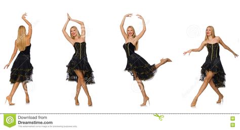 The Composite Photo Of Woman In Various Poses Stock Image Image Of