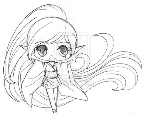elf sketch  yampuff  deviantart coloring pages sketches