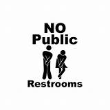 Public Restrooms Sign Vinyl Etsy Diy Business Decal Window sketch template