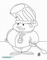Caricature Coloring Pages Getcolorings Chef Holding sketch template