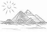 Pyramids Pyramid Drawing Egyptian Coloring Giza Sketch Egypt Draw Pages Paintingvalley Ancient Printable Drawings Crafts sketch template