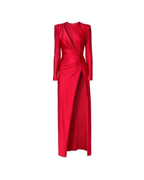 aggi adriana shy cherry dress in red lyst