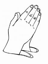Praying Hands Clipart Coloring Children Pages Clip Printable Child Prayer Kids Preschool Bible Cliparts Hand Drawing Cartoon Baby Girl Crafts sketch template
