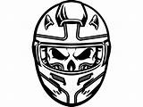 Helmet Drawing Dirt Bike Motorcycle Skull Racing Motocross Paintingvalley Drawings Motorcross sketch template