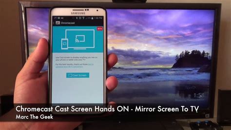 chromecast cast screen feature   mirror screen  tv youtube