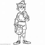 Inazuma Eleven Coloring Pages Endou Goal Mamoru Keeper Kids Color Printable Print Children Xcolorings 1280px Anime 116k Resolution Info Type sketch template