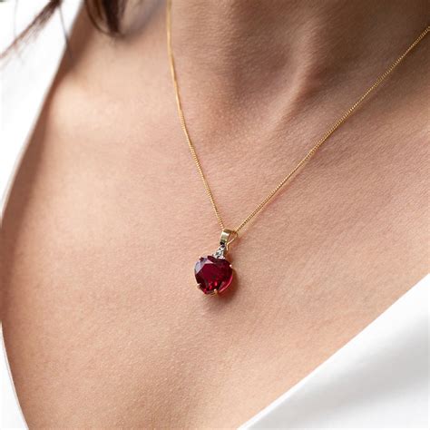 Ruby Necklaces Buy Ruby Necklaces Online With Afterpay Shiels Jewellers
