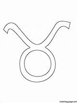 Taurus Designlooter Horoscope Signos sketch template