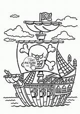 Piraten Pirate Ship sketch template