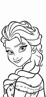 Coloring Elsa Princess Pages Frozen Disney Printable Col Kids Unicorn Choose Board Paper Thestylishpeople sketch template