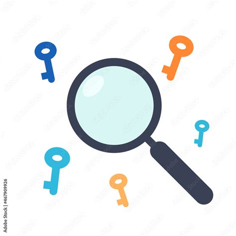 key findings icon clipart image isolated  white background stock
