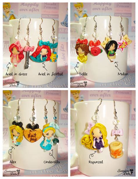 disney princess earrings collections  sentimentaldolliez  deviantart