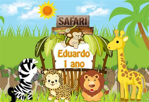 kit  rotulo personalizados safaribrinde   em mercado livre
