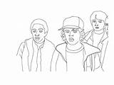 Dustin Stranger Things Coloring Pages Printable Print Xcolorings Friends Season sketch template
