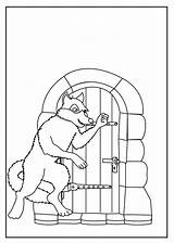 Red Little Hood Riding Coloring Pages Printable Index Print sketch template