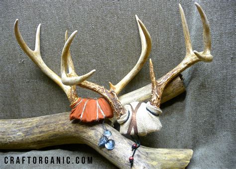 decorative deer antler mount craft organic