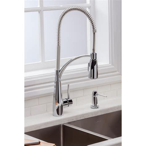 elkay avado single hole kitchen faucet  semi professional spout   lever handle