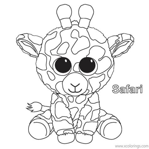 christmas beanie boos coloring pages xcoloringscom