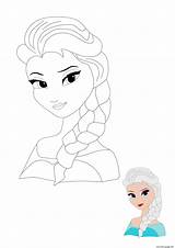 Princesse Frozen Coloring1 Gratuit sketch template