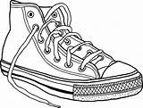 Converse Chaussures Drawing Chaussure Shoe Colorier Peacock Allstars Allstar Hightop Coloriages Fille Zapato Dory Pied Vetements Conversar Coloori Vectorified Klipartz sketch template
