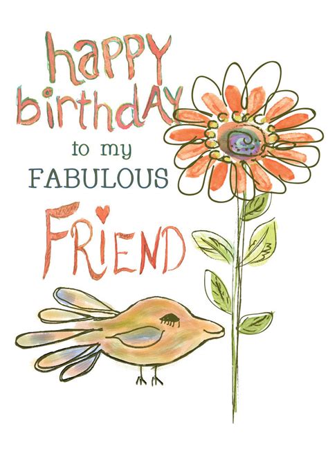 happy birthday   fabulous friend greeting card dreams