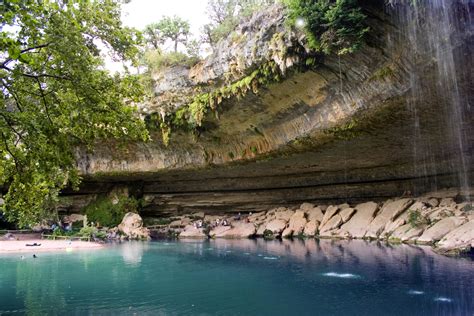 hamilton pool austin texas waterfall  quarryactivity austin branch boulder bush cave cavern
