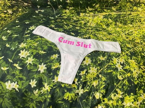 Cum Slut G String Undies For Women Onlyfans Social Media Etsy Australia