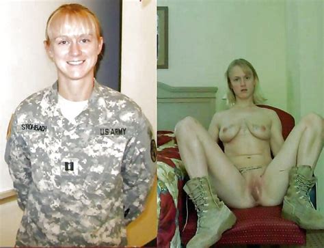 average women dressed then not dressed military edition