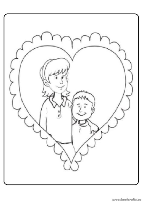 mothers day coloring pages  preschoolers preschool crafts