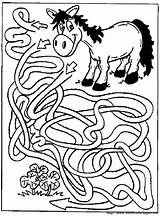 Labyrinthe Doolhof Maze Cheval Animaux Labyrinth Magique Displayimage Pid Imprimer Labirinto Cavallo Caballo Laberinto Mazes Pferd Puzzles Affamato Doolhoven Langoor sketch template
