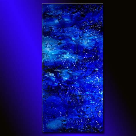 abstract painting original large blue abstract art modern etsy