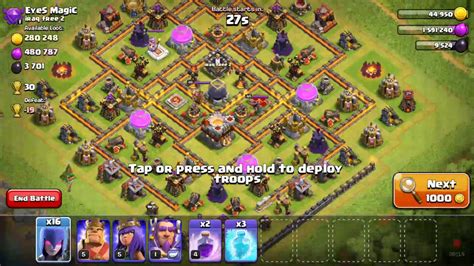 Clash Of Clans Witch Attack Youtube