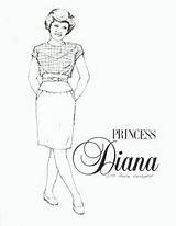 Coloring Pages Diana sketch template