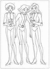 Totally Spies Coloring Pages Barbie Dinokids Printable Spy Print Sheets Adult Pintar Drawings Ecoloring Anime Paper Beautiful Popular Books Close sketch template