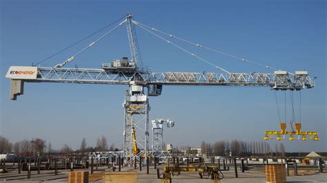 specially designed potain tower cranes pick steel  italy crane network news