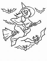 Witch Bats Sorciere sketch template